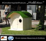 Kinderspielhaus Hobbiton Green XL Kinderhütte Gartenhaus